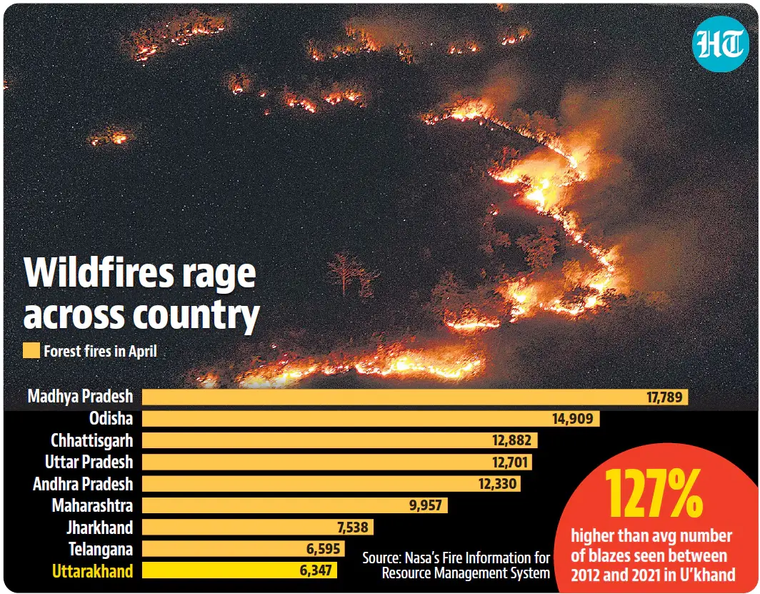 Wildfire - forest fires - climate change