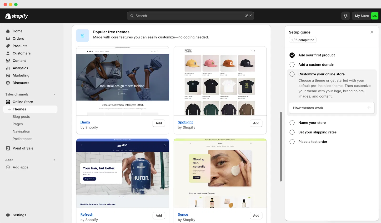 online store builders