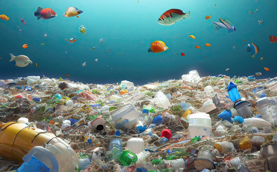 Plastic pollution in oceans