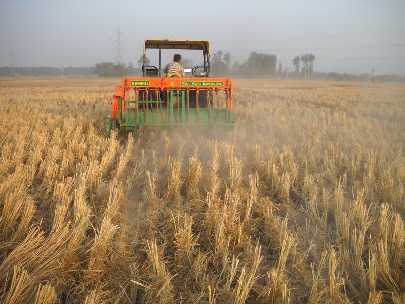 Stubble burning in India